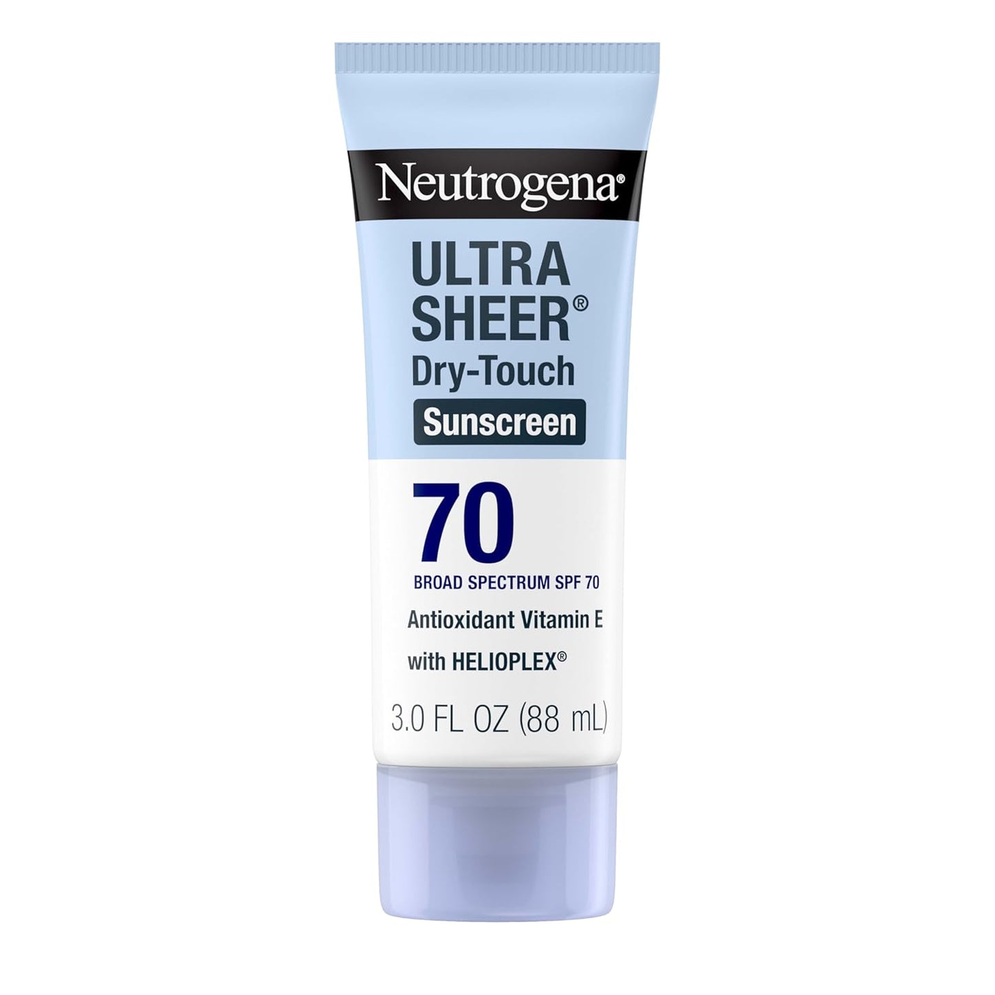 Ultra Sheer Dry-Touch Water Resistant and Non-Greasy Sunscreen Lotion with Broad Spectrum SPF 70, 3 Fl Oz (Pack of 1)
