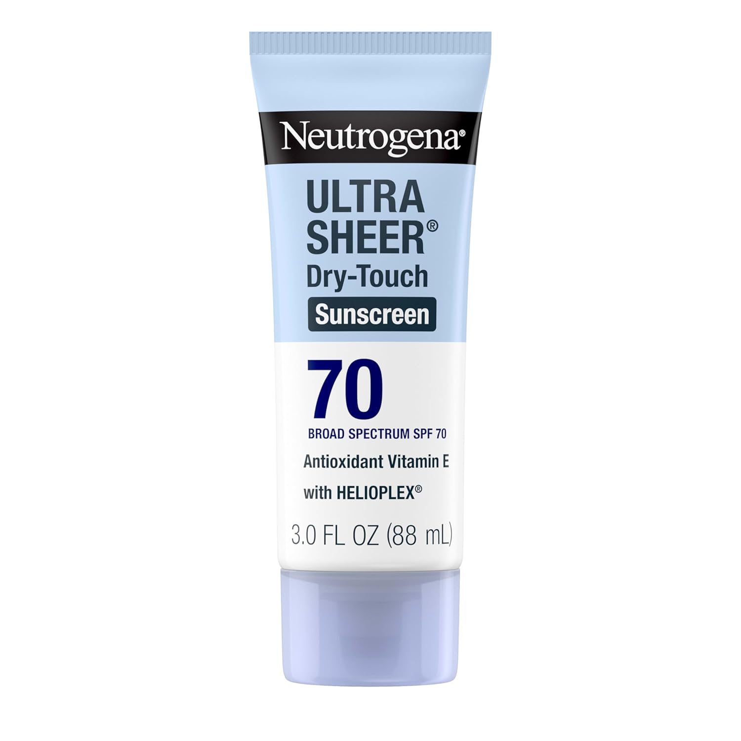 Ultra Sheer Dry-Touch Water Resistant and Non-Greasy Sunscreen Lotion with Broad Spectrum SPF 70, 3 Fl Oz (Pack of 1)