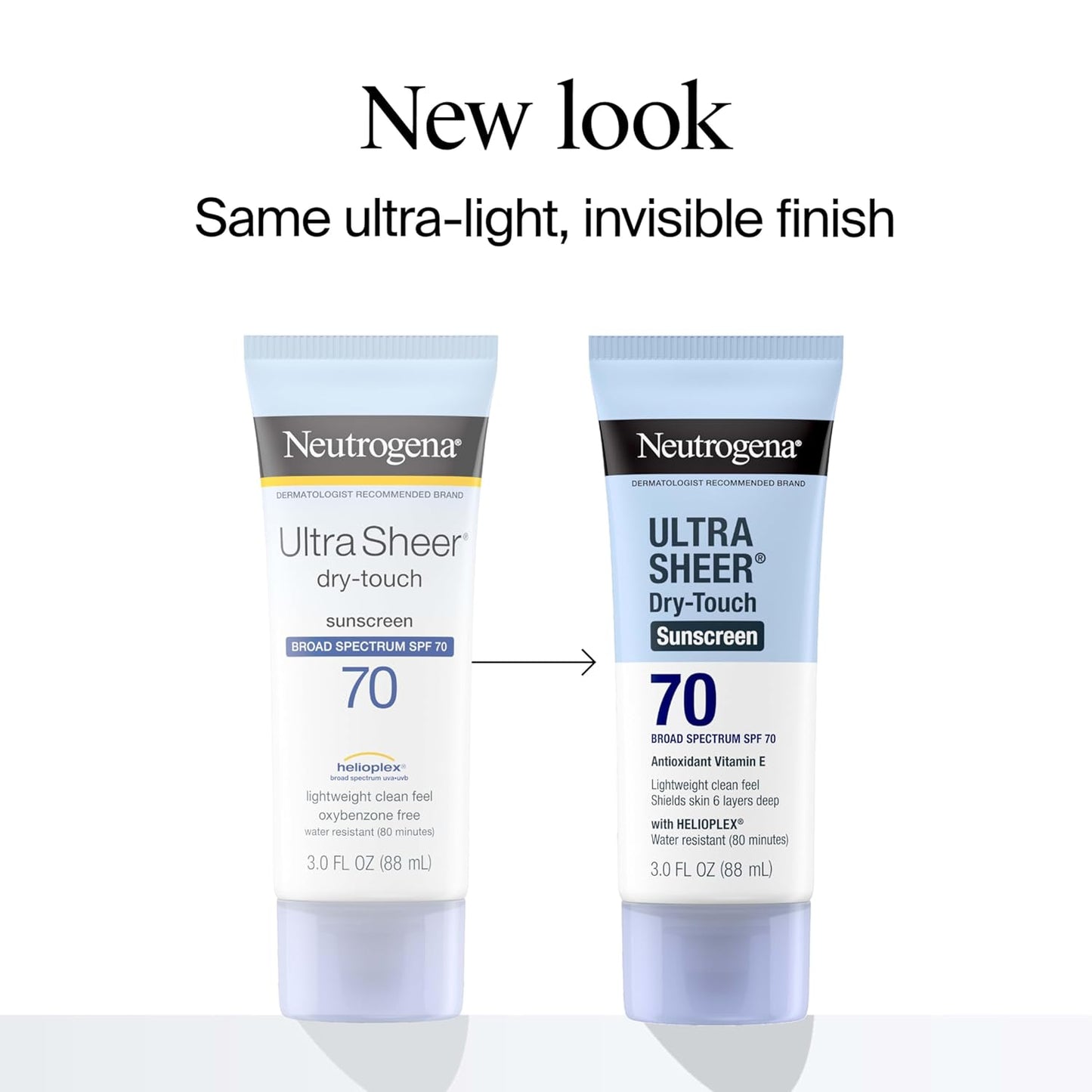 Ultra Sheer Dry-Touch Water Resistant and Non-Greasy Sunscreen Lotion with Broad Spectrum SPF 70, 3 Fl Oz (Pack of 1)